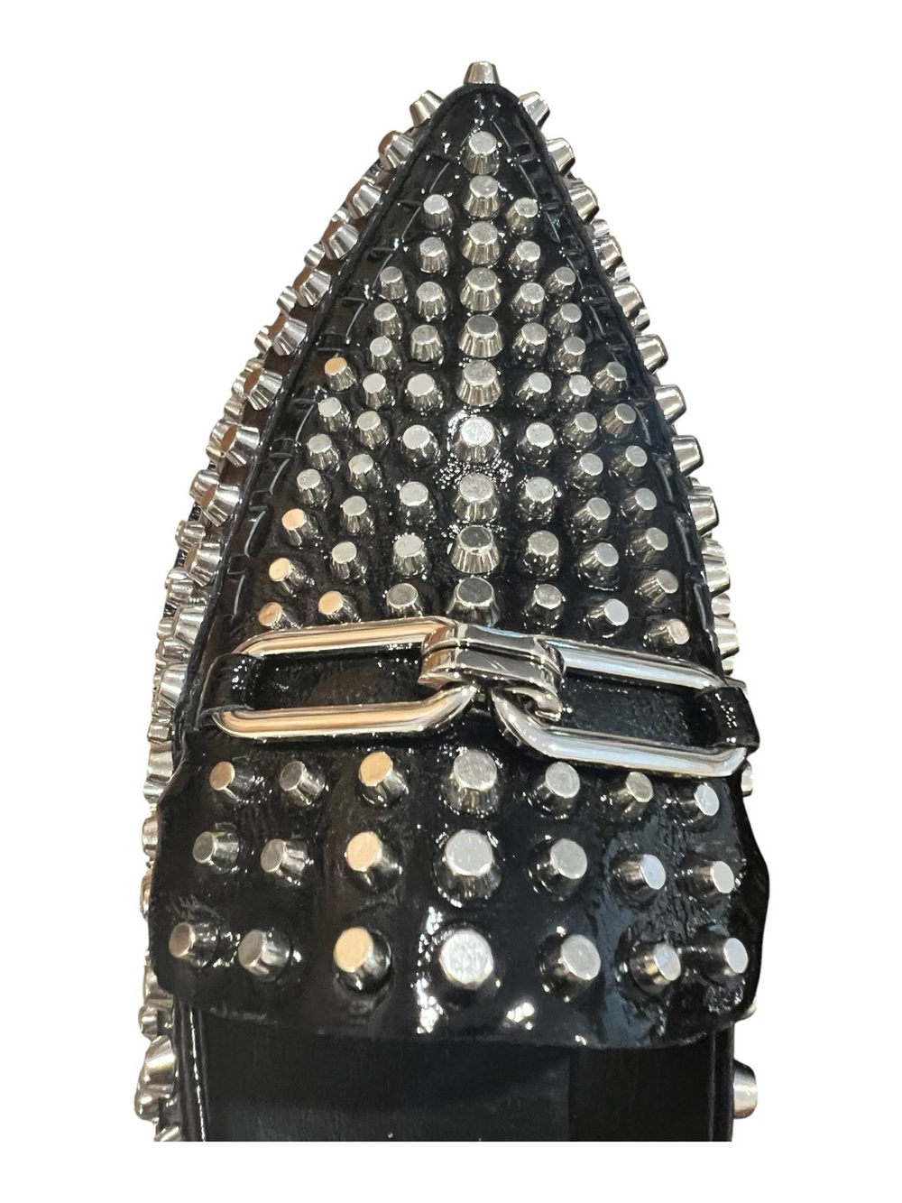 Jeffrey Campbell Choux Street Studded Platform Wedge Loafers Black Size 8 NWOB - Picture 10 of 13